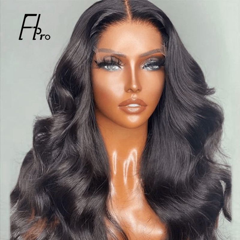 5x5 HD Invisible Lace Closure Wig Glueless Body Wave Virgin Human Hair 180% Density